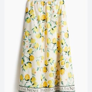 H&M lemon print skirt